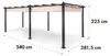 Blumfeldt Pantheon, pergola, přístřešek, 3 x 6 m, hliník, Náhled obrázku produktu 9