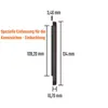 2 Stück Kennzeichenhalter kurz 46 cm Rot Metallic Produktbild-Vorschau 4