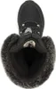 A top-down view of a black winter boot with faux fur lining. Produktbild-Vorschau