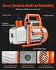 VEVOR vývěva, 99 l/min, HVAC Jednostupňová rotační lamelová Náhled obrázku produktu 5