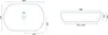 Rea Aufsatzwaschbecken Cleo 61 Shiny Aiax Oval White Produktbild-Vorschau 7