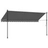 vidaXL Tenda retrattile antracite 400x150 cm in tessuto e Anteprima dell’immagine prodotto 7