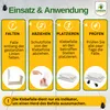 An instructional graphic showing the steps for using a pest trap. Produktbild-Vorschau