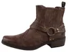 Auf dem Bild ist ein brauner Stiefel zu sehen der von der Außenseite abgebildet ist. Der Stiefel hat eine warme Farbe und ein ansprechendes Design mit einer strukturierten Oberfläche. Produktbild-Vorschau
