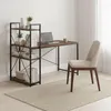 Bureau d'ordinateur scolaire 120x60 cm avec étagère à 3 Voir les images du produit 3