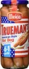 A jar of hot dogs with a label featuring the American flag. Produktbild-Vorschau