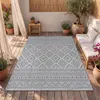 Tapis d'extérieur en lin tissé moderne Boho Ethno résistant Voir les images du produit 7