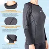 Speedo Lässiger weiblicher Rashguard L/S, Oxid Grau/Schwarz Produktbild-Vorschau 5