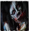 ABAKUHAUS Zombie Duschvorhang, Furchtsame Tote Frau mit Produktbild-Vorschau 2
