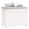 vidaXL Truhe Weiß 60x32x45,5 cm Massivholz Kiefer -  Produktbild-Vorschau 5