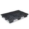 A black plastic pallet is shown against a white background. Produktbild-Vorschau