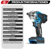 Akku-Schlagschrauber 1200Nm Bürstenloser Elektrischer 1/2 Produktbild-Vorschau 2