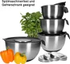 13tlg Set Edelstahl Rührschüssel 18/10 inkl. Deckel und 4 Produktbild-Vorschau 1