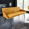 riess-ambiente Sitzbank TURIN 160cm senfgelb schwarz Samt Produktbild-Vorschau 1