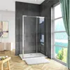 Duschkabine 110cm Schiebetür mit 70cm Seitenwand H.190cm Produktbild-Vorschau 1