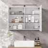 Kúpeľňová skrinka so zrkadlom Vicco Lavio biely 80 x 60 cm Náhľad obrázku produktu 6