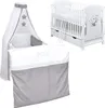 Baby-Delux Babybett Kinderbett Lia 120x60 Teddy Wippe Weiß Produktbild-Vorschau 1