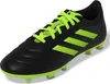 A single black Adidas soccer cleat with neon green accents, shown from a side-diagonal angle on a white background. Náhled obrázku produktu