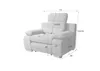 A diagram of a gray armchair with dimensions indicated by lines and numbers. Produktbild-Vorschau