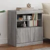 The Living Store Sideboard mit LED-Leuchten Grau Sonoma Produktbild-Vorschau 2