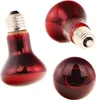 Three views of a red infrared heat lamp on a white background. Anteprima dell’immagine prodotto