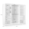 Beautysofa GAJA II Schwebetürenschrank 200 cm mit Spiegel – Produktbild-Vorschau 6