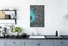 MuchoWow® Poster Blau - Deutschland - Karte - Stadtplan - Produktbild-Vorschau 3