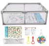 Laufstall Baby mit Matratze, Laufgitter Baby 200x180cm XXL, Produktbild-Vorschau 2
