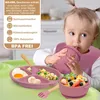 Silikonová sada dětského nádobí, 7 kusů, s přísavkou, bez Náhled obrázku produktu 7