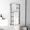 vidaXL Handtuchständer Schwarz 60x10x116 cm Stahl -  Produktbild-Vorschau 2