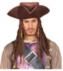 Piratenhut mit langen Dreadlocks Produktbild-Vorschau 2