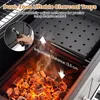 Barbecue au charbon de bois COSTWAY avec couvercle, chariot Voir les images du produit 5