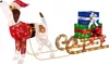COSTWAY Cane LED con slitta e pacchetti regalo, decorazione Anteprima dell’immagine prodotto 8