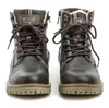 A pair of grey Mustang boots shown from the front. Produktbild-Vorschau