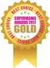 A gold award badge with text indicating 'Supermama Awards 2017 Gold Best Choice'. Náhľad obrázku produktu