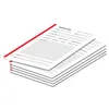 Blocco note telefonico PRICARO, A5 perforato, rosso, 5 Anteprima dell’immagine prodotto 1