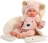 Llorens 63644 NEW BORN - realistická bábika so zvukmi a Náhľad obrázku produktu 2
