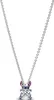 A silver necklace with a Stitch pendant. Produktbild-Vorschau