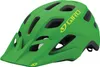 A green Giro bicycle helmet with yellow branding. Náhled obrázku produktu