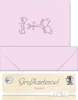 Doppelkarte A6 gelasert + Kuvert VE=5 Sets Söckchen rosa Produktbild-Vorschau 2