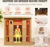 VEVOR Drevená infračervená sauna, saunové kúpele pre 3 až 4 Náhľad obrázku produktu 3