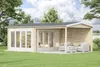 Alpholz Gartenhaus Freiburg-44 aus naturbelassenem Holz 755 Produktbild-Vorschau 1