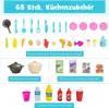 COSTWAY 65 KS Detská kuchynka so svetlom, hudbou a zvukom, Náhľad obrázku produktu 5