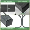A collage of four close-up images showcasing features of a picnic table set. Anteprima dell’immagine prodotto