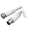 ViVanco™STC FS15-N, 1,5 m, F plug, Coax plug, Weiß Produktbild-Vorschau 1