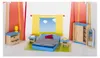 goki 51906 Puppenmöbel Schlafzimmer, blau/natur (1 Set) Produktbild-Vorschau 5