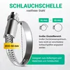 Set 2x Schlauchschellen Rohrschellen 32-50mmØ Bandbreite 9 Produktbild-Vorschau 2