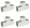 vidaXL Post Connector 4 ks. T-tvar Pozinkovaný kov 101 x Náhľad obrázku produktu 7