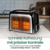 Emerio Toaster – 750 W – 2 Schlitze – Edelstahl – TO-123924 Produktbild-Vorschau 4