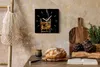 Wohnzimmer Leinwand Uhr Geräuschlos Küche 30x30 Whisky, Produktbild-Vorschau 2
